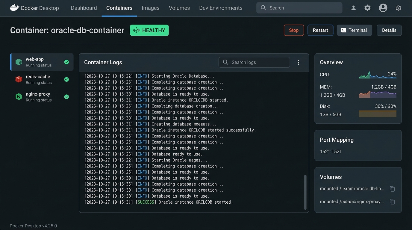 Docker Desktop GUI